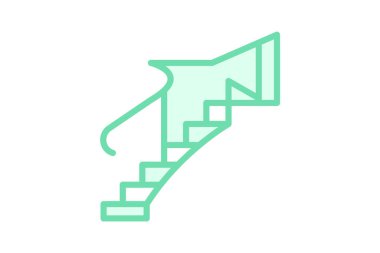 Spiral Merdivenler, vektör, piksel mükemmel, illüstratör dosyası