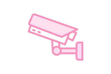 Ofis Güvenlik Kamerası, vektör, piksel mükemmel, illüstratör dosyası