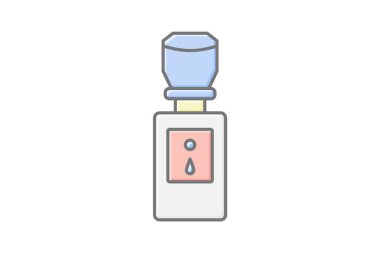 Su dağıtıcı, vektör, piksel mükemmel, illüstratör dosyası