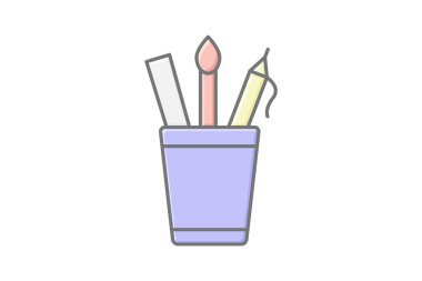 Kalem Durağı, vektör, piksel mükemmel, illüstratör dosyası