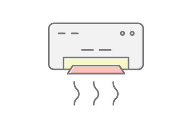 Ofis Kliması, vektör, piksel mükemmel, illüstratör dosyası