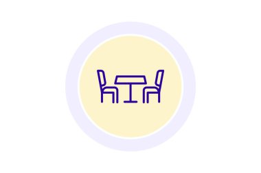 Ofis Yemeği Tablosu, vektör, piksel mükemmel, illüstratör dosyası