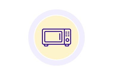 Ofis Mikrodalga, vektör, piksel mükemmel, illüstratör dosyası