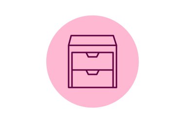 Ofis Çekmecesi, vektör, piksel mükemmel, illüstratör dosyası