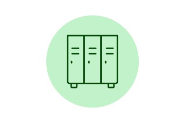 Ofis Dolabı, vektör, piksel mükemmel, illüstratör dosyası