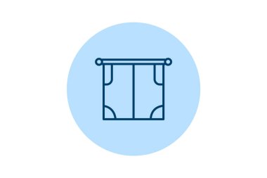 Roller Curtains, vektör, piksel mükemmel, illüstratör dosyası