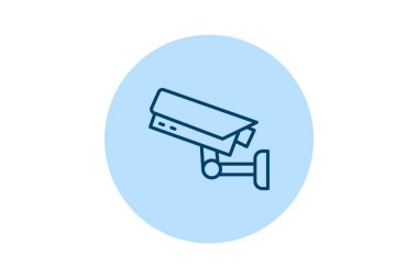 Ofis Güvenlik Kamerası, vektör, piksel mükemmel, illüstratör dosyası