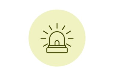 Ofis Acil Durum Işığı, vektör, piksel mükemmel, illüstratör dosyası