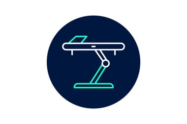 Ayakta duran masa, vektör, piksel mükemmel, illüstratör dosyası