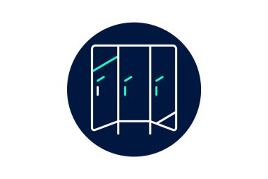 Ofis bölümü, vektör, piksel mükemmel, illüstratör dosyası