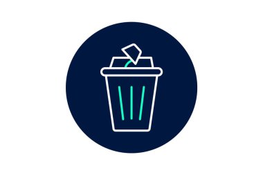 Ofis Çöp kutusu, vektör, piksel mükemmel, illüstratör dosyası