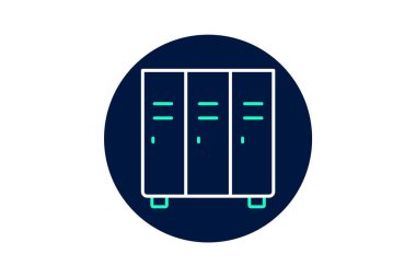 Ofis Dolabı, vektör, piksel mükemmel, illüstratör dosyası