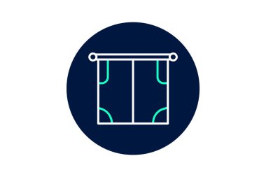 Roller Curtains, vektör, piksel mükemmel, illüstratör dosyası