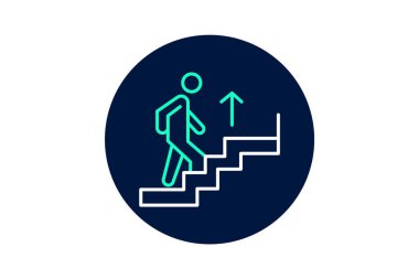 Ofis Merdiveni, vektör, piksel mükemmel, çizer dosyası