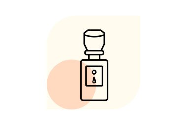 Su dağıtıcı, vektör, piksel mükemmel, illüstratör dosyası