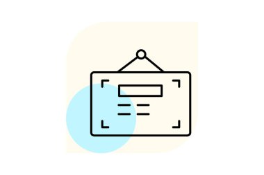 Bildirim Panosu, vektör, piksel mükemmel, illüstratör dosyası