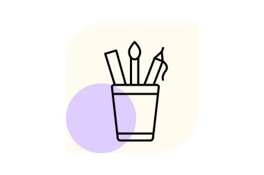 Kalem Durağı, vektör, piksel mükemmel, illüstratör dosyası