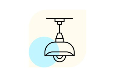 Ofis Tavanı Işığı, vektör, piksel mükemmel, illüstratör dosyası