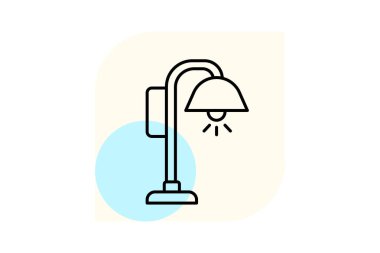 Yer lambası, vektör, piksel mükemmel, illüstratör dosyası