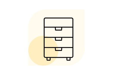 Depolama Dolabı, vektör, piksel mükemmel, illüstratör dosyası