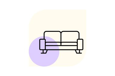 Ofis Resepsiyon Koltuğu, vektör, piksel mükemmel, illüstratör dosyası