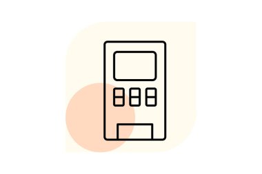 Ofis Atıştırmalığı Makinesi, vektör, piksel mükemmel, illüstratör dosyası