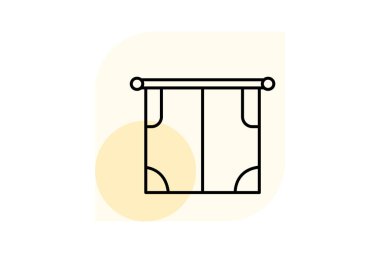 Roller Curtains, vektör, piksel mükemmel, illüstratör dosyası