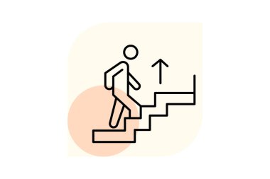 Ofis Merdiveni, vektör, piksel mükemmel, çizer dosyası