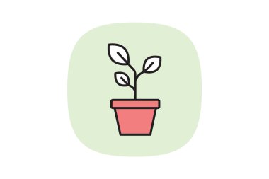 Ofis Bitkisi, vektör, piksel mükemmel, illüstratör dosyası