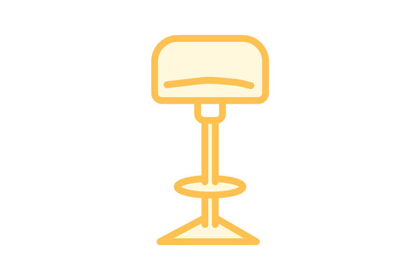 Bar Stool, vector, pixel perfect, illustrator file