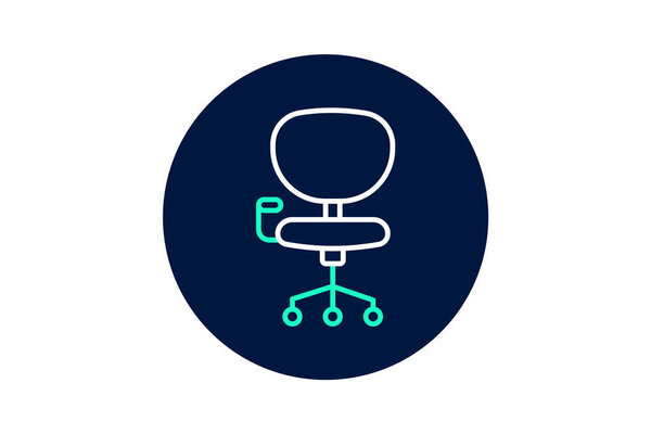 Office Stool, vector, pixel perfect, illustrator file