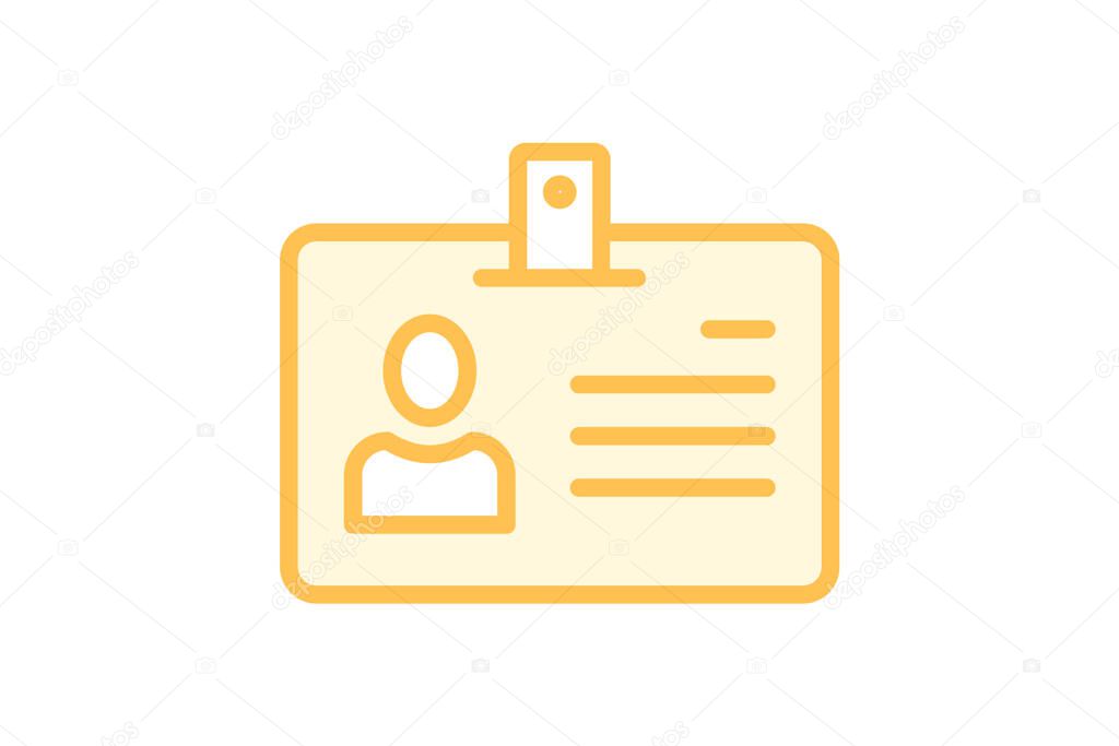 Office Id Card, vector, pixel perfect, illustrator file