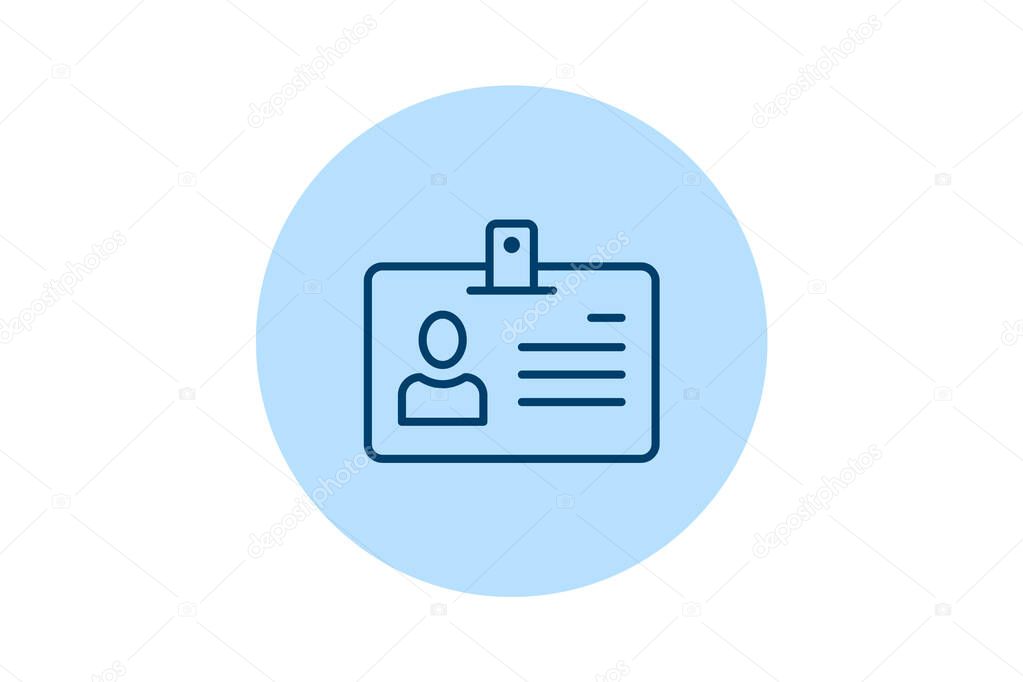 Office Id Card, vector, pixel perfect, illustrator file