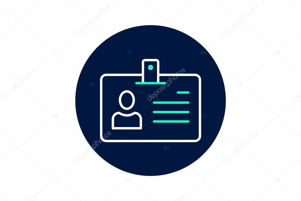 Office Id Card, vector, pixel perfect, illustrator file