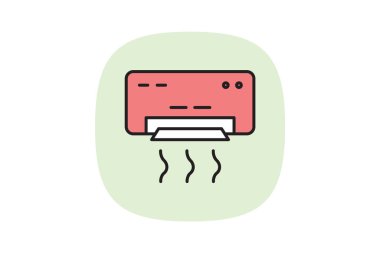 Ofis Kliması, vektör, piksel mükemmel, illüstratör dosyası