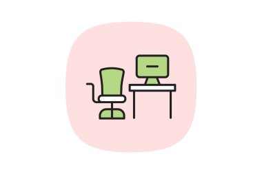 Ofis Kapsülü, vektör, piksel mükemmel, illüstratör dosyası