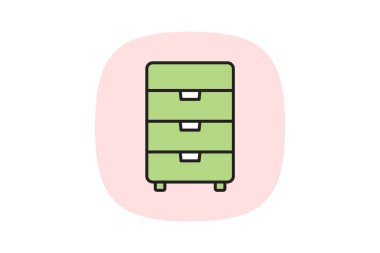 Depolama Dolabı, vektör, piksel mükemmel, illüstratör dosyası