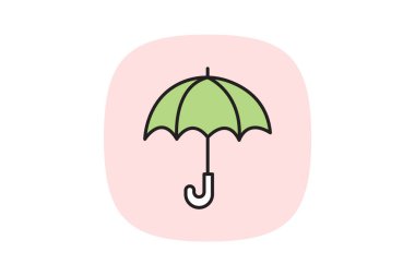 Şemsiye Duruşu, vektör, piksel mükemmel, illüstratör dosyası