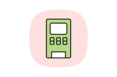 Ofis Atıştırmalığı Makinesi, vektör, piksel mükemmel, illüstratör dosyası