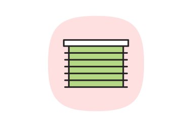 Pencere Perdeleri, vektör, piksel mükemmel, illüstratör dosyası