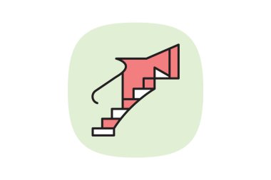 Spiral Merdivenler, vektör, piksel mükemmel, illüstratör dosyası