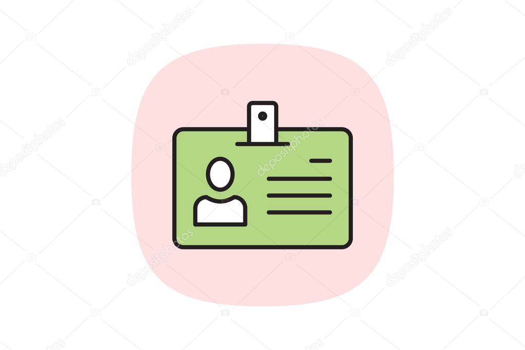 Office Id Card, vector, pixel perfect, illustrator file