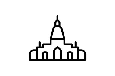 Tapınak, vektör, piksel mükemmel, illüstratör dosyası