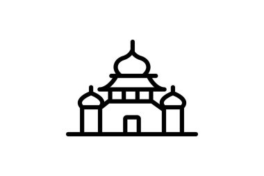 Altın Tapınak, vektör, piksel mükemmel, illüstratör dosyası