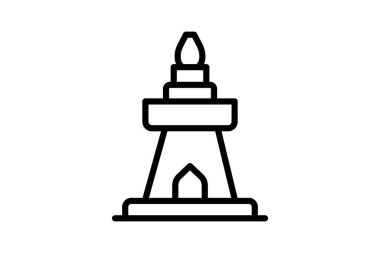 Taş Tapınak, vektör, piksel mükemmel, illüstratör dosyası