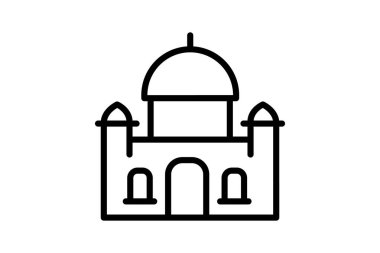 Büyük Sinagog, vektör, piksel mükemmel, illüstratör dosyası