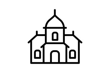 Tahta Sinagog, vektör, piksel mükemmel, illüstratör dosyası