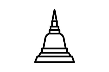 Stupa, vektör, piksel mükemmel, çizer dosyası
