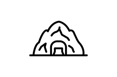 Kutsal Mağara, vektör, piksel mükemmel, illüstratör dosyası