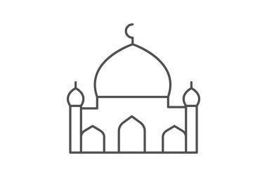 Cami, vektör, piksel mükemmel, illüstratör dosyası